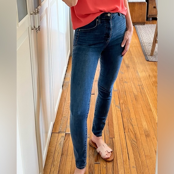 Aritzia Denim Forum Lola High Rise Skinny 30L - Size 26 - 5 yrs Bleu - Picture 2 of 8